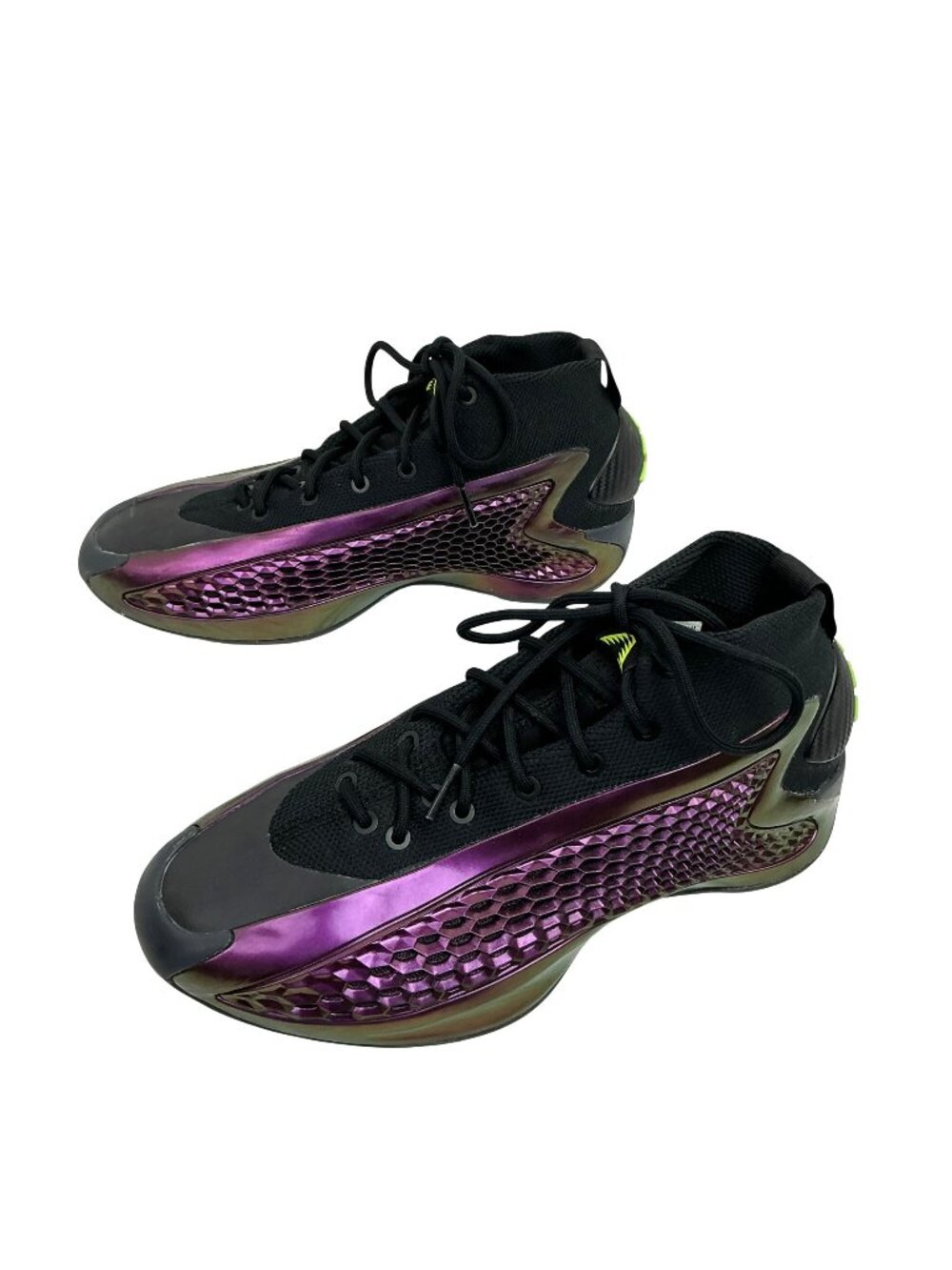 Adidas Anthony Edwards A.E.1J  Basketball Shoes Boys 6 Black/Purple  IF1874